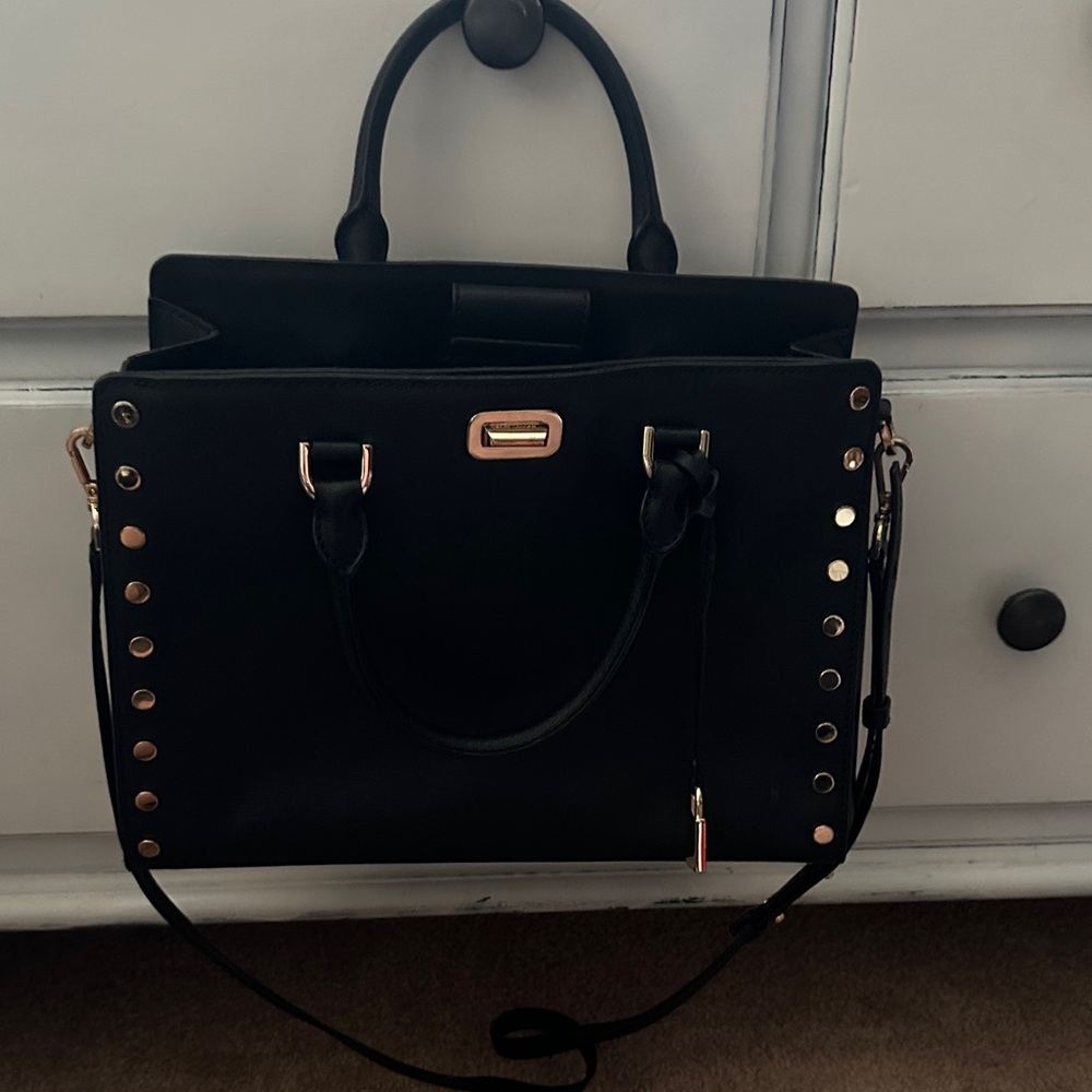 Michael Kors Elegant Black Studded Handbag